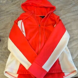 Neon orange/pink zip up jacket
